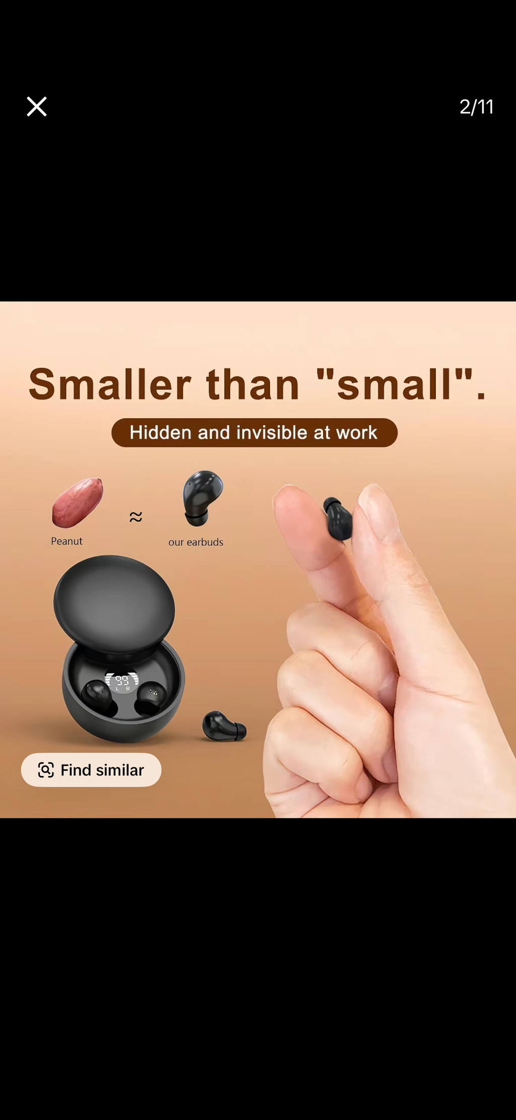 ￼ MSHUKCOE Smallest Invisible Mini Earbuds Wireless Bluetooth, Low Profile M