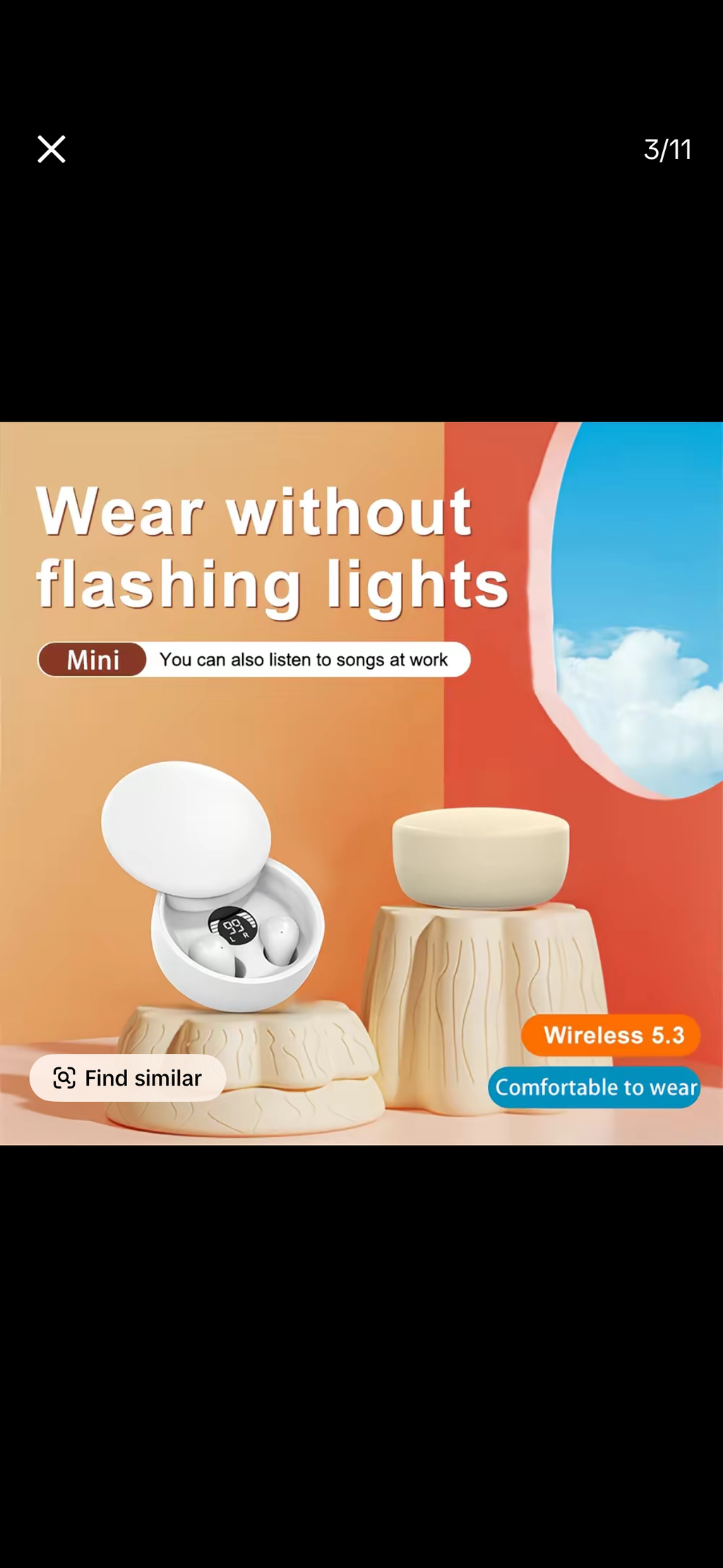 ￼ MSHUKCOE Smallest Invisible Mini Earbuds Wireless Bluetooth, Low Profile M