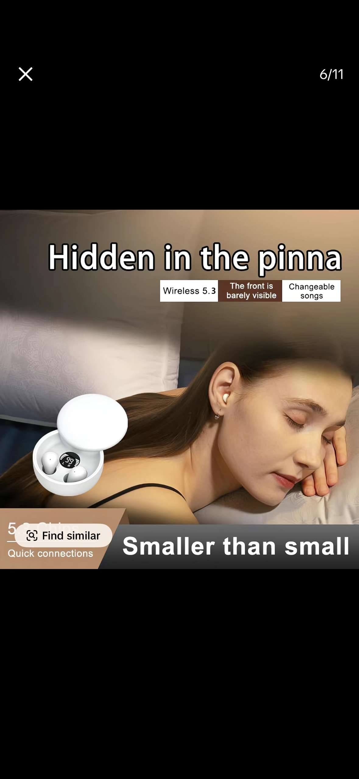 ￼ MSHUKCOE Smallest Invisible Mini Earbuds Wireless Bluetooth, Low Profile M