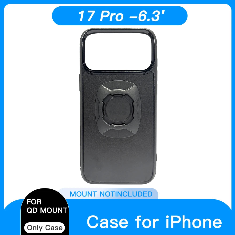 Quick Release Twist Lock Case for iPhone 16 15 14 Pro Max Motorcycle MTB Bike Phone Holder Mount Bracket Cycling Accessories