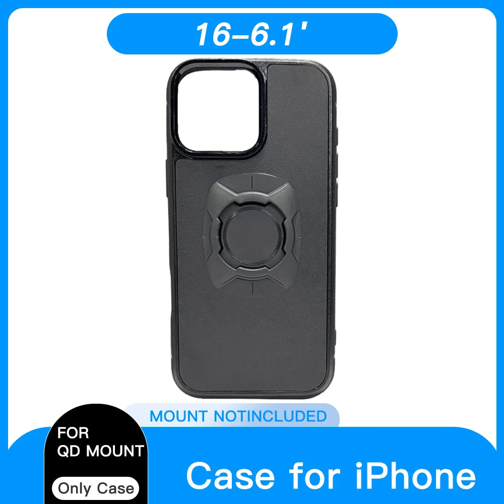 Quick Release Twist Lock Case for iPhone 16 15 14 Pro Max Motorcycle MTB Bike Phone Holder Mount Bracket Cycling Accessories