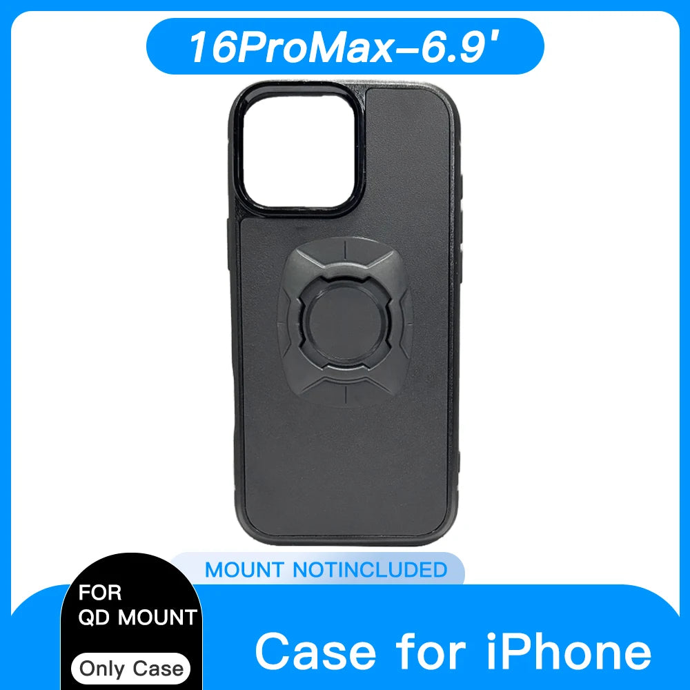 Quick Release Twist Lock Case for iPhone 16 15 14 Pro Max Motorcycle MTB Bike Phone Holder Mount Bracket Cycling Accessories