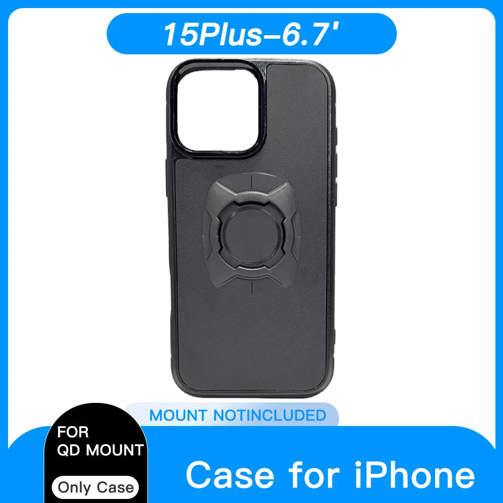 Quick Release Twist Lock Case for iPhone 16 15 14 Pro Max Motorcycle MTB Bike Phone Holder Mount Bracket Cycling Accessories
